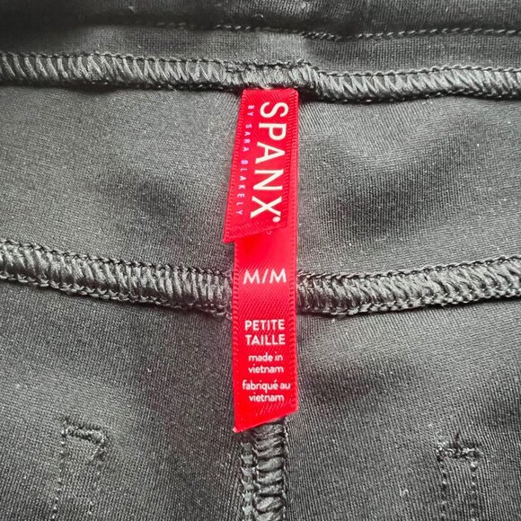 SPANX The Perfect Black Ankle Pant Size Medium Petite - Picture 4 of 4